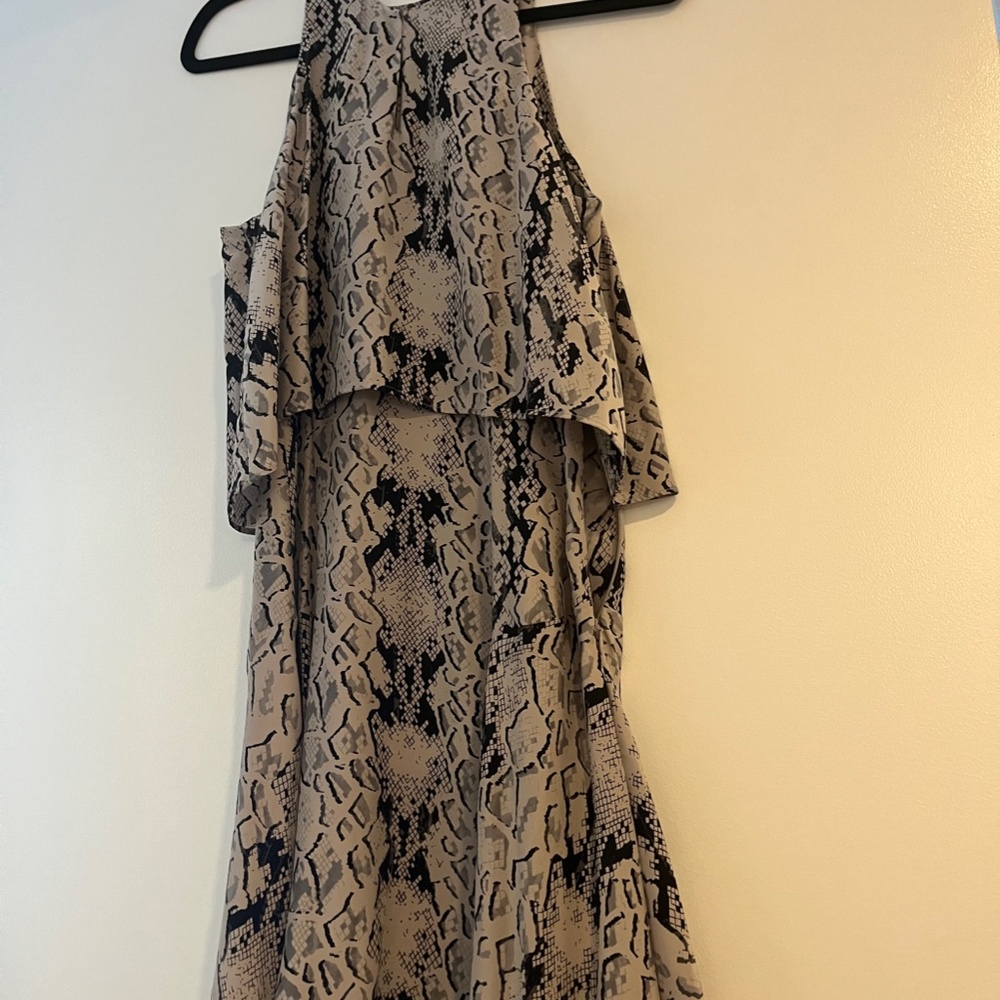 Parker Women's Chelsea Python Print Silk Dress - Size XS